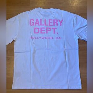 Gallery Dept New Logo Tee White/Pink XL